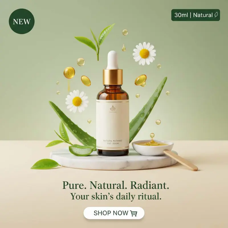 Natural Face Serum - Botanical