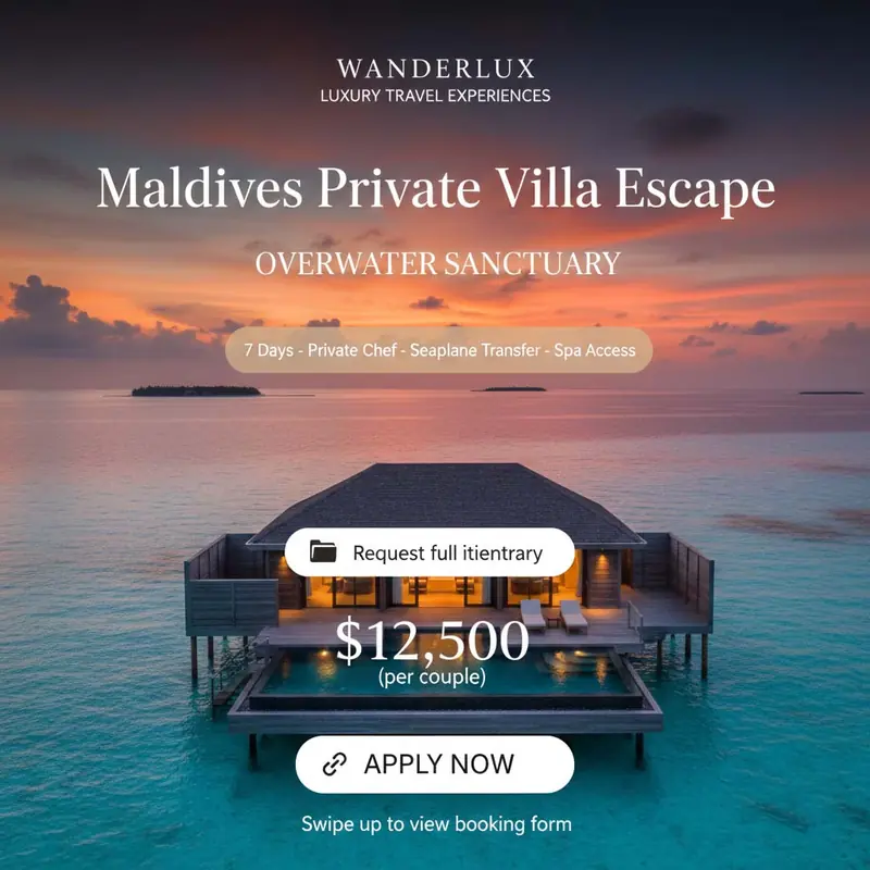 WANDERLUX Maldives Villa Escape
